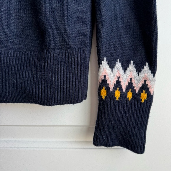 Boden Navy Fair Isle Wool & Alpaca Blend Sweater - Picture 4 of 6